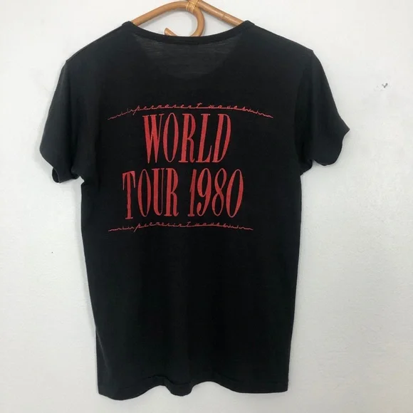 Vintage Unisex Rush World Tour 1980 Tee ShirtM